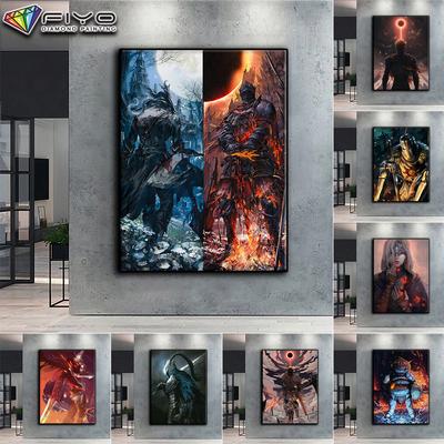 5D DIY Diamond Painting Cross Stitch Game Dark Souls Diamond Embroidery Mosaic Wall Art Home Decoration