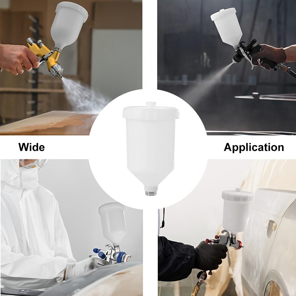 20.29 Ounces/600 Milliliters - 4.23 Ounces/125 Milliliters, Spray Gun Cup, Suitable As a Replacement Holder for Most Gravity Feed Small Spray Guns
