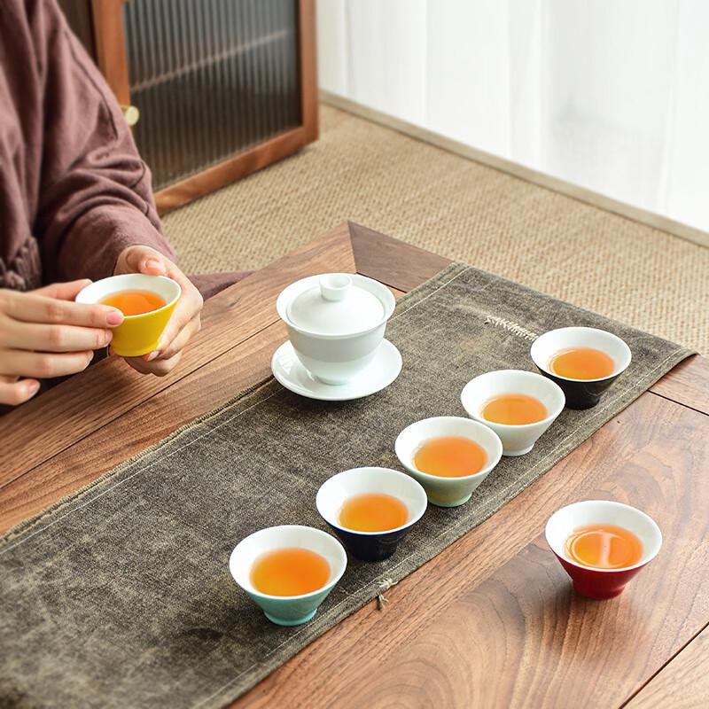 Chaxun Carved Glazed Ceramic Master Tea Cup