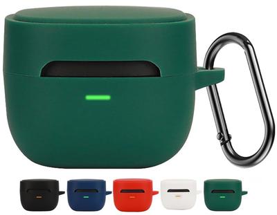 KOMININA Schutzhülle für kabellose Kopfhörer von Audio Technica, Silikonmaterial, stoßfest, wasserdicht, staubdicht, transparent, einfache Kopfhörerabdeckung mit Karabiner
