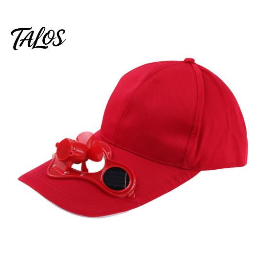 Güneş Enerjili Serin Fanlı Unisex Outdoor Balıkçılık Beyzbol Şapkası Günlük Plaj Şapkası