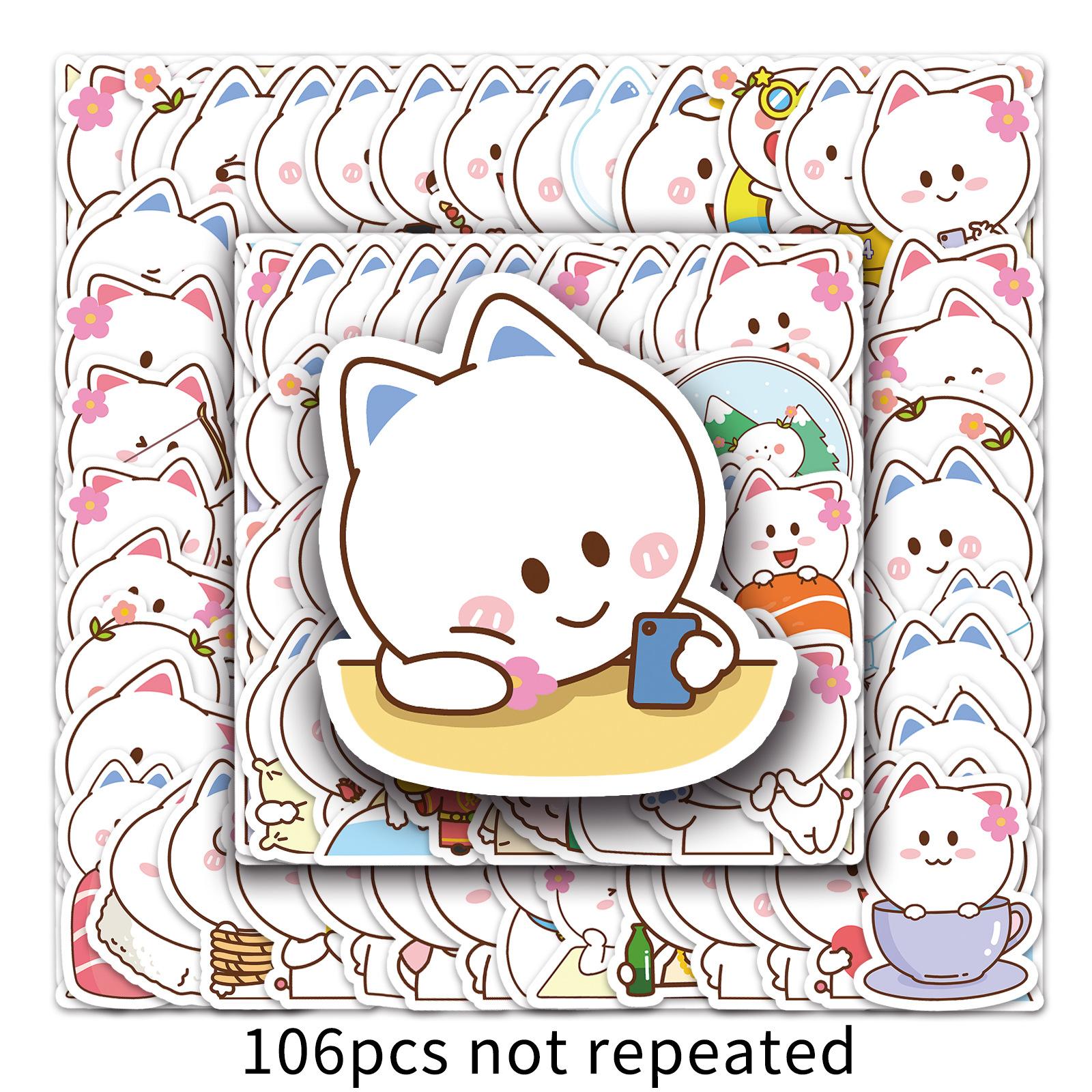 

106 Тао Сяосянь Дудл Мультяшный Милый Набор Эмодзи Креативный DIY Стикер для Скейтборда Водяной Стакан Чемодана Водонепроницаемый