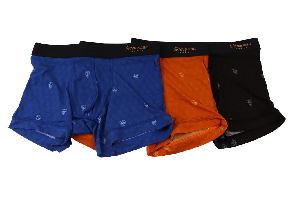 Grave Vault MARK SHORT BOXER Boxer Black Men's Briefs,