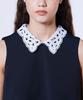 Standard Lace Collar Pleated Mini Dress Black 36 [Double Clothing] Sov. 0501-060-263 Women's