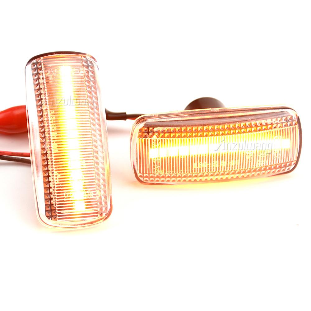 2xDynamic LED Side Marker Light Turn Signal Lamp For Jeep Compass Patriot Dodge Nitro Journey Acenger Fiat Freemont Chrysler 300