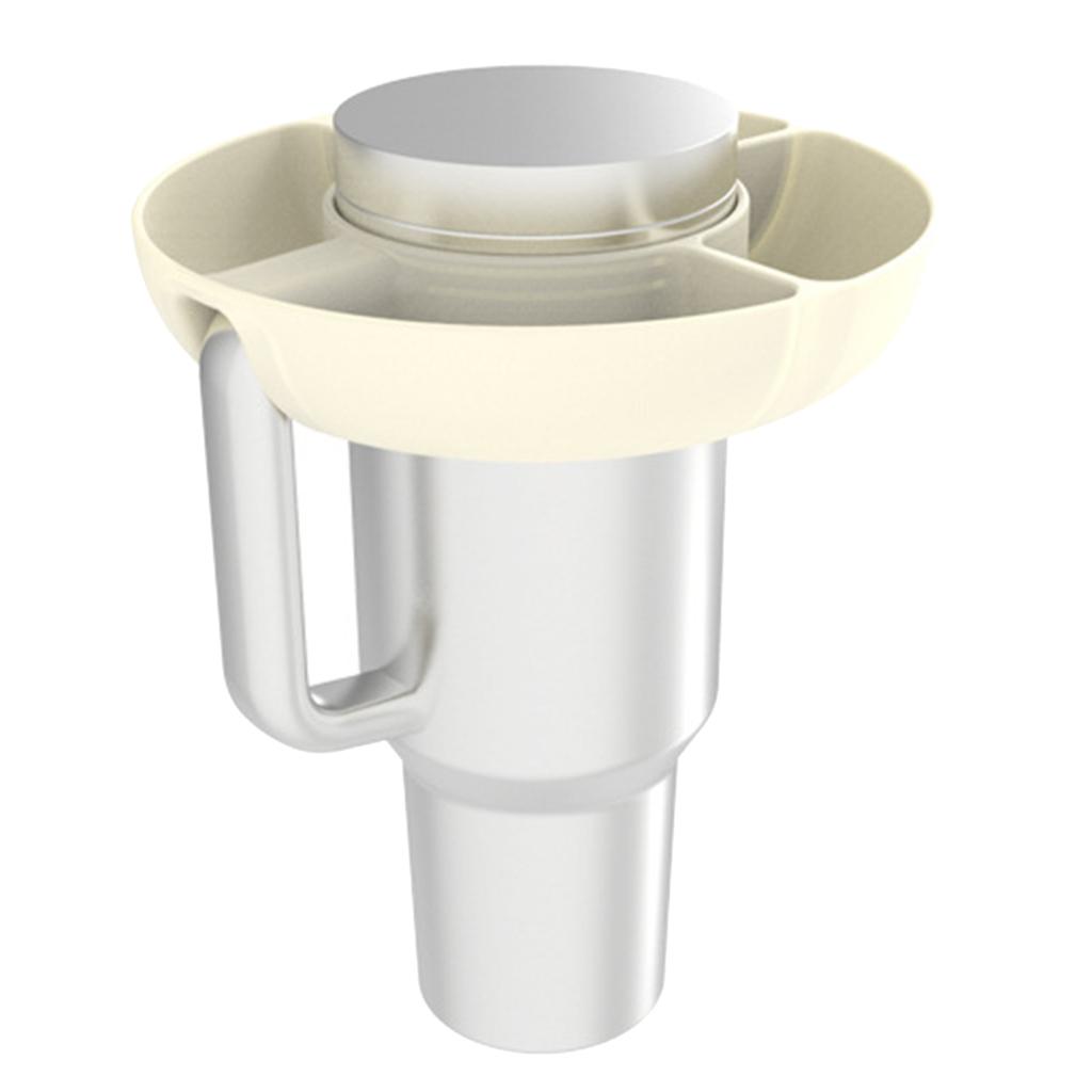 Silicone Tumbler Snack Bowl Reusable Snack Ring for 40 Oz Tumbler with Handle 4
