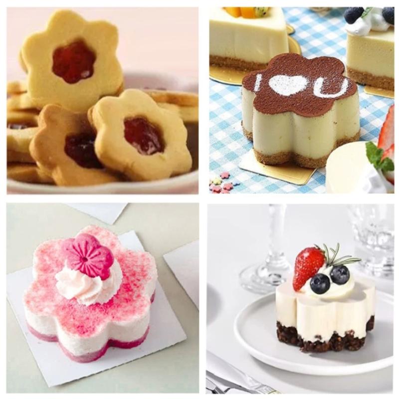 Baking Mousse Tart Ring 1 Pcs Stainless Steel Perforated Pastry and Crumpet Mold for Kitchen and Home Hotel Use