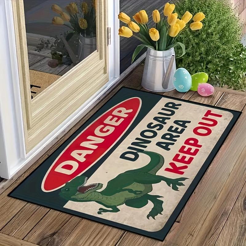 VIKAMA Funny Carpet Cartoon Doormat with Dinosaur Pattern Welcome Mat Rug For Bedroom Carpet For Live Room Home Decor