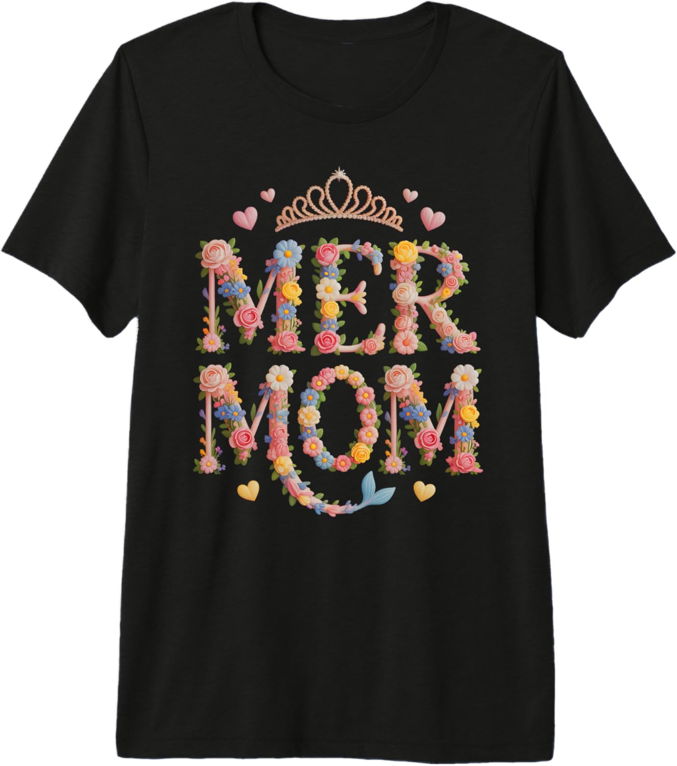 Mom MERMOM Mermaid Mama Surfing Patrol Mommy Vacation Premium Tri-Blend T-Shirt S разноцветный