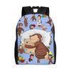 Curious George African Monkey  Toddler Backpack for Kids Girls Boys  Backpacks Kawaii Preschool Child School Bags