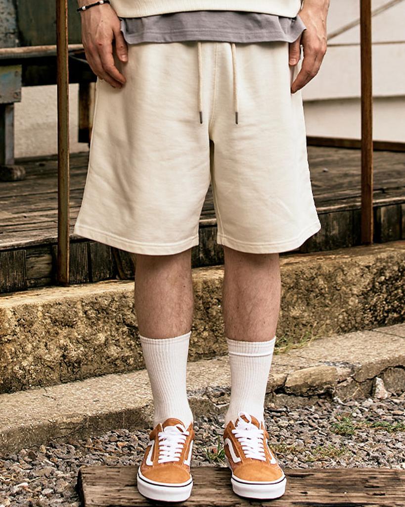 Onhanseu Cotton Sweat Shorts_Cream