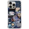 Vintage Celestial Sun Moon Star Pattern Collage Phone Case for iPhone 16 Pro, Aesthetic Space Planet Star Case for Teens Women Men for iPhone 16 Pro,