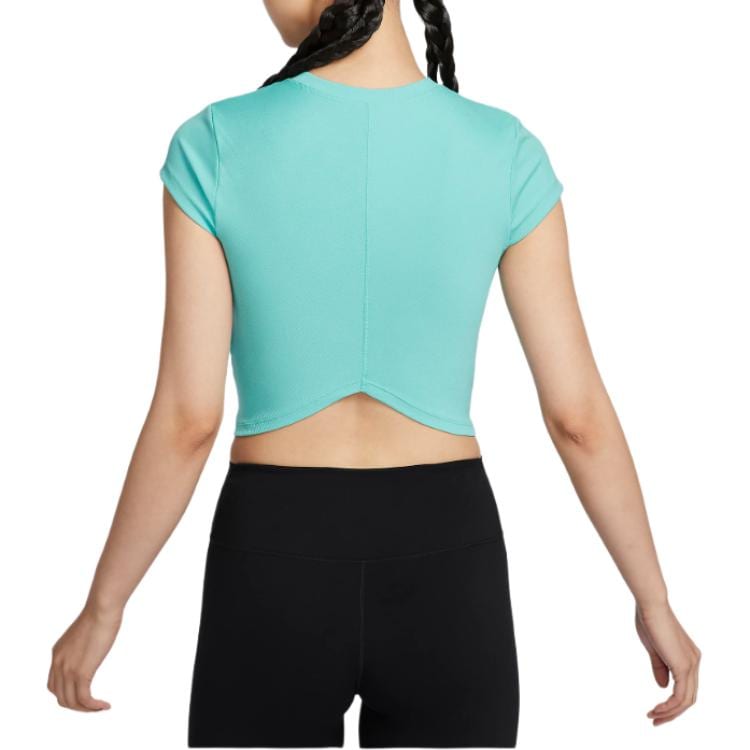 Nike One Fitted Rib Women's Dri-FIT Short-Sleeve Cropped Top FV7875-300
