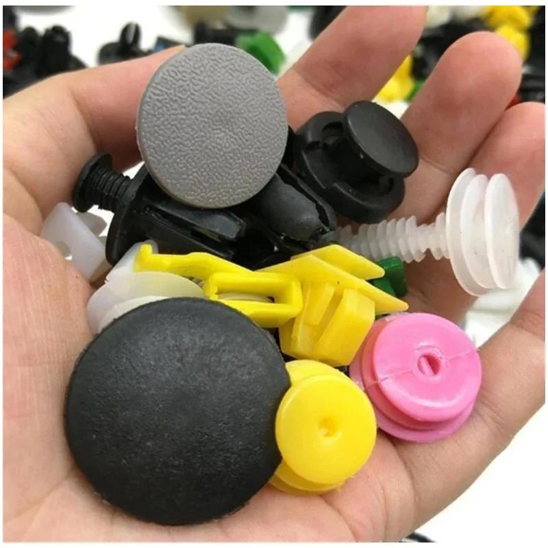 50/500PCS Mixed Plastic Car Clips Fastener Screws Random Bumper Clip Nylon Roof Lining Trim Door Fender Pad Fasteners Auto Parts