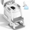 Toilet Training Child Toilet Seat with Steps, Upgraded Round Arch Toilet Ladder, 8 Height Adjustment Levels, Foldable Design, Comfortable and Safe Tod