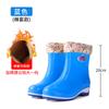 New Pvc Adult Tall Rain Shoes for Women, Wearing Non-slip and Waterproof Thick-soled Rain Boots for Women