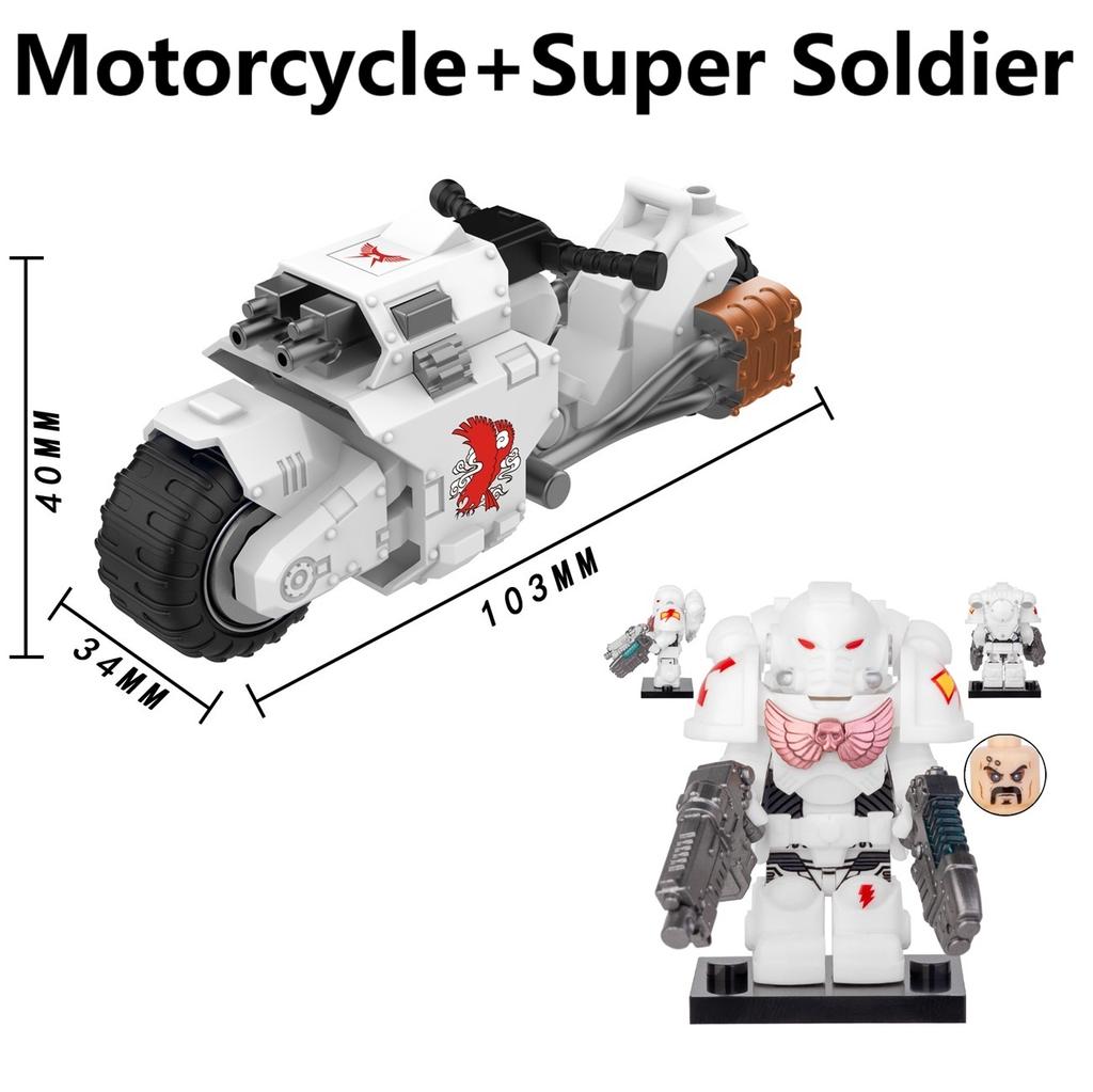 Ny Moc Ghost Rider Med Motorcykel Byggklossar Mini Actionfigur Leksaker