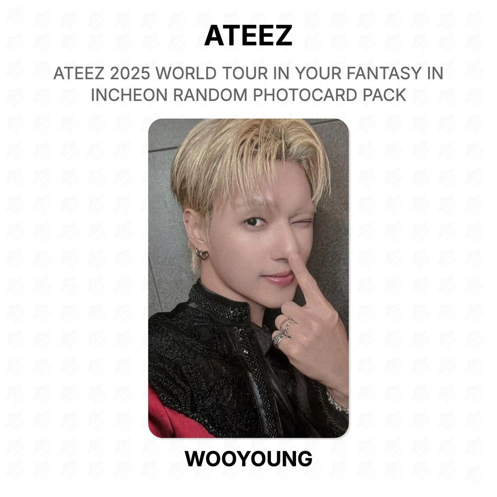 ATEEZ 2025 WORLD TOUR IN YOUR FANTASY IN INCHEON RANDOM PHOTOCARD PACK Official Photocard