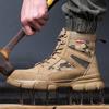 Fashion Work Men's Safety Shoes Indestructible Shoes Puncture-Proof Men Steel Toe Shoes Male Security Protective Shoe Outdoor Men Boots