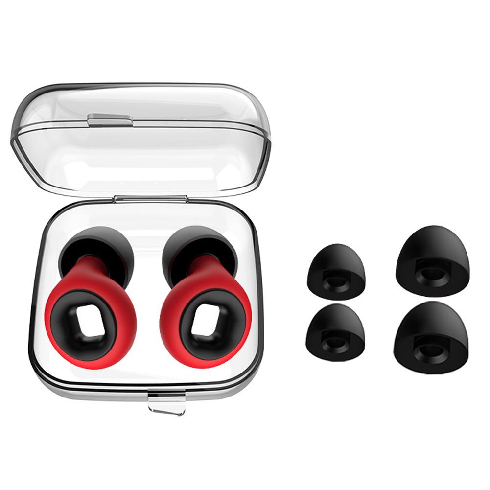 1Pairs Motorcycle Noise Reduction Earplugs 27dB Comfortable Memory Foam Silicone Sleep Soundproof Earplugs Motorcycle Equipment