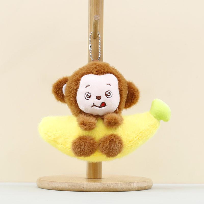 Plush Soft Monkey Keychain Keyring Children Gift Collection Doll Enthusiasts