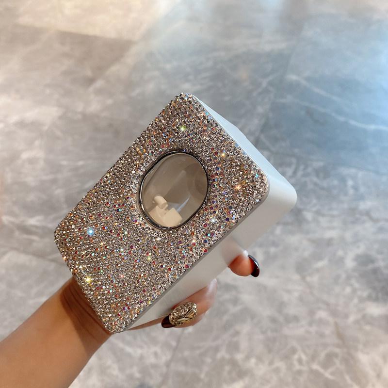 Rhinestone Automatic Toothpaste Squeezer & Holder - Punch-free Bathroom Accessory