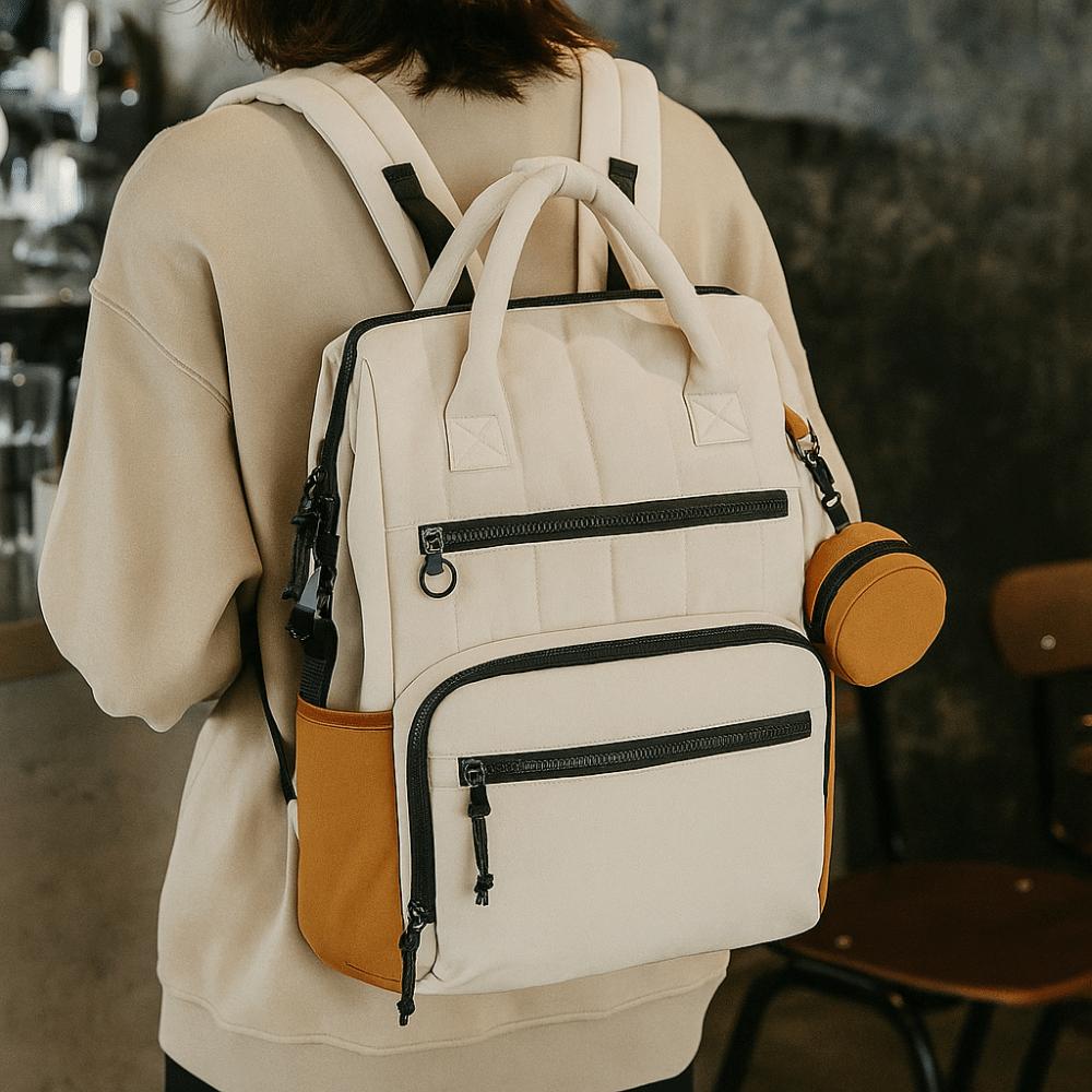 Fashion Multi Functional Backpack Polyester Diaper Bag Durable Shoulders Backpack Child Care