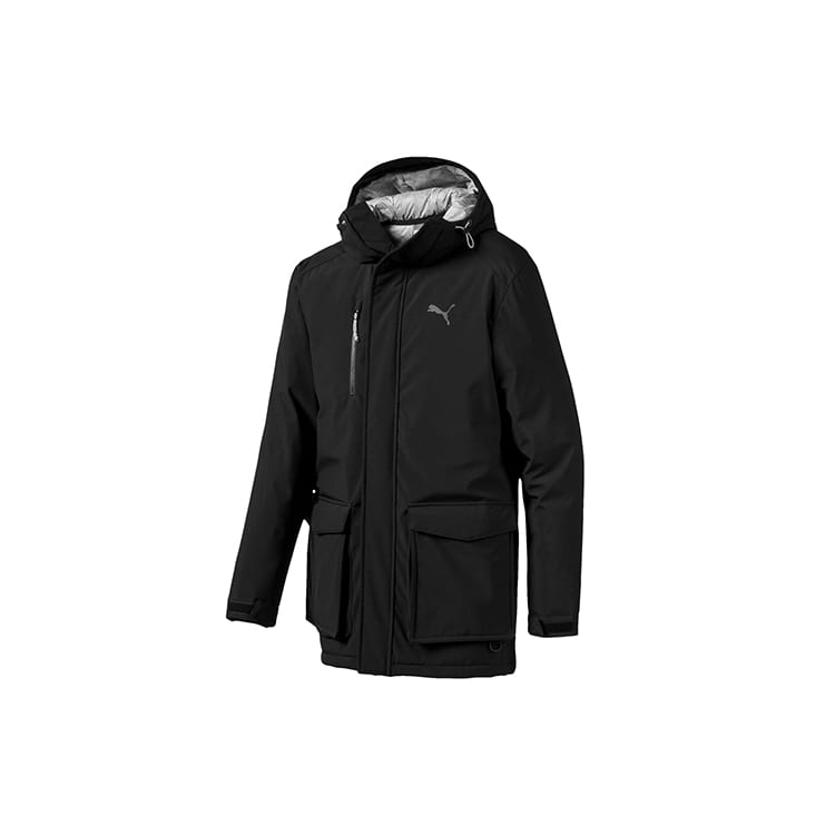 PUMA Down Jackets Men's Black Hooded Moderate 595285-01