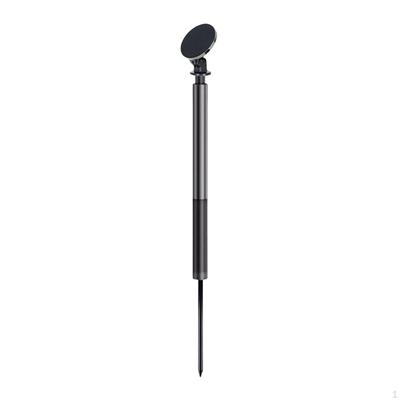 Golf Monopod Cell Phone Holder Aluminum Alloy with Ground Stake Smartphone Mount Selfie Rod for