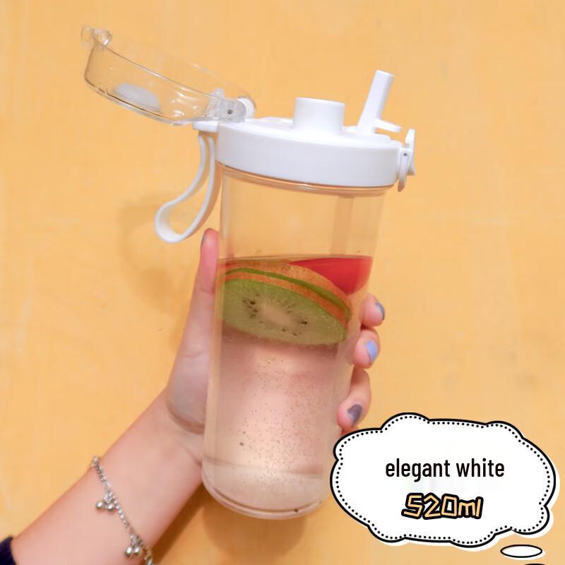 BEANBEANLOVE Dual-Use Plastic Straw & Direct Drink Tumbler