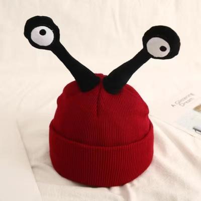Funny Insect Woolen Caps For Winter, Big,eyed Cartoon Pullover Caps For Boys And Girls, And Knitted Warm Caps For Children.
