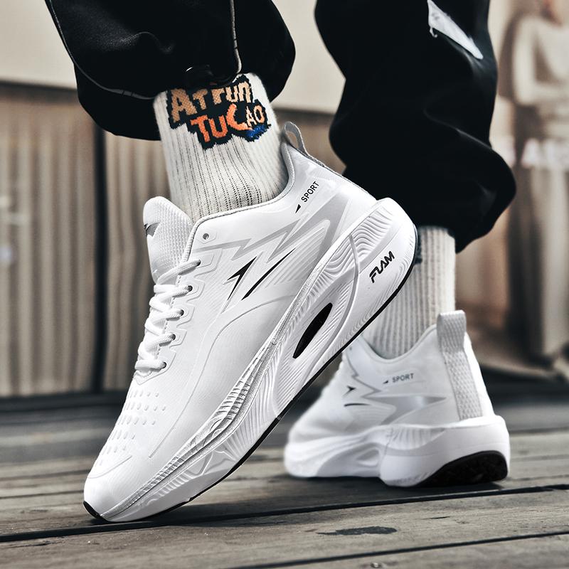 New carbon plate marathon racing sports shoes for women, ultra-light and highly elastic support running shoes for men