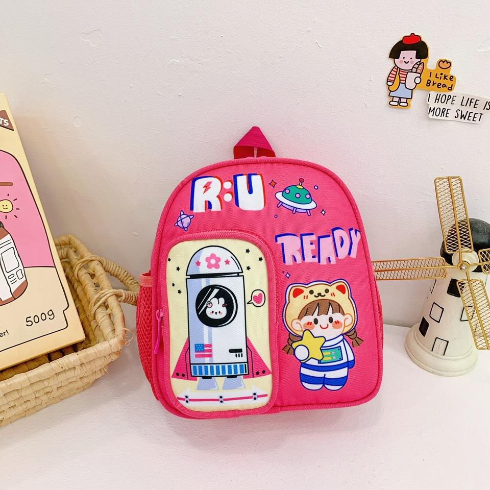 

School BagsNew cute cartoon backpack cute foreign style small casual versatile trend bag розы красного