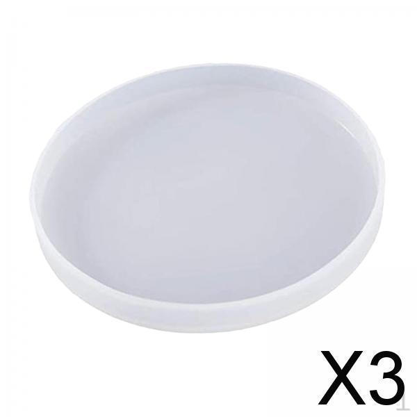 

3xКруглая силиконовая форма для эпоксидной смолы, форма для ручной работы, глина для лепки, подставка для взрослых