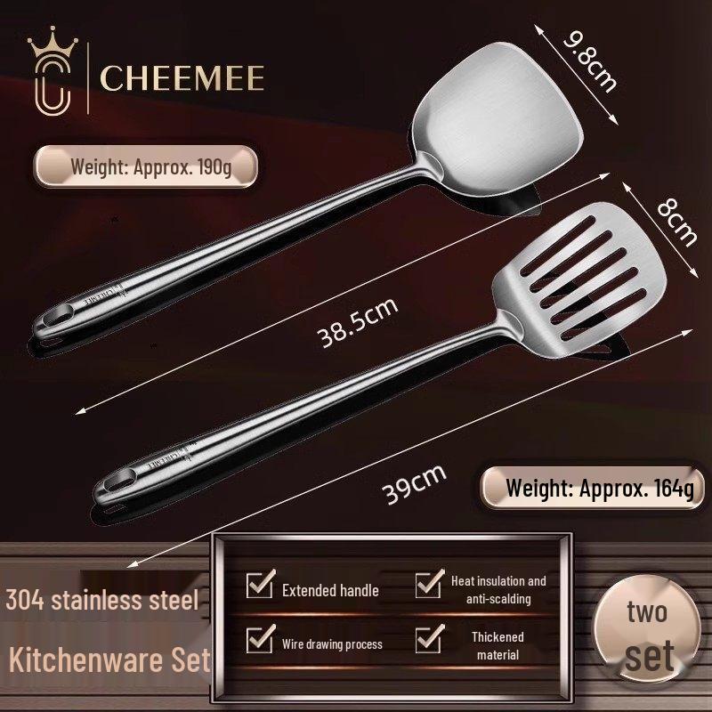 Lantuan 304 Stainless Steel Outdoor Cooking Spatula