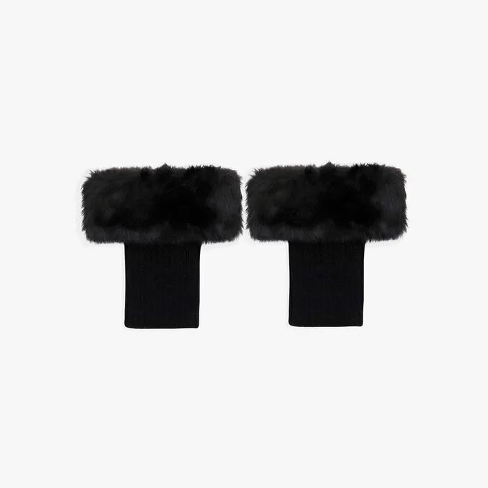 FLUFFY FROST LEG WARMER_BLACK
