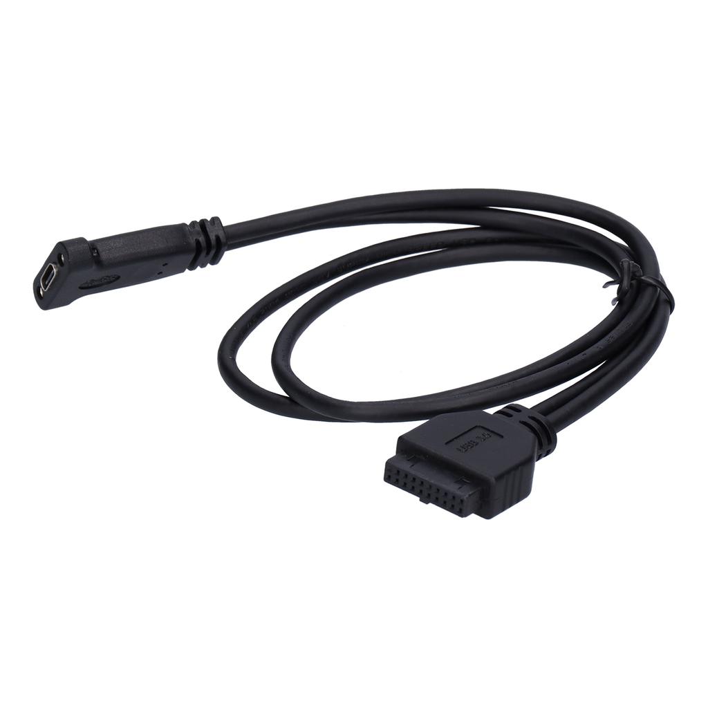 Adapter Cable 19Pin USB 3.0 to External USB TypeC Socket 50cm Data Transmission Line