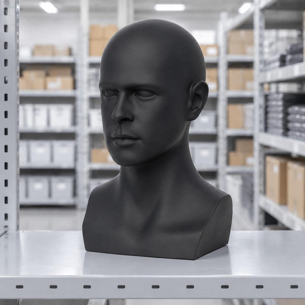 Male Mannequin Bust Versatile PVC Stable for Retail Store Owners,
