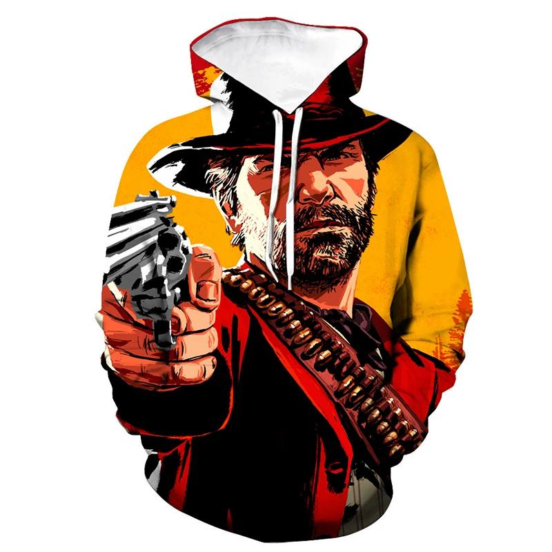 

Популярные толстовки с капюшоном Red Dead Redemption 3D Print Hooded Sweatshirt Men Women Fashion Hoodie RDR2 Pullover Unisex kids coat 6XL