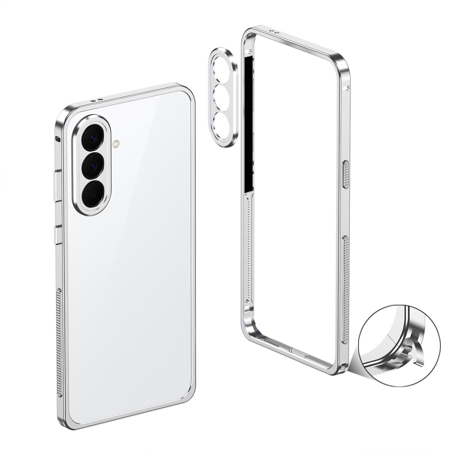 Seahorse Buckle Metal Heat Dissipation Ultra-Thin Bezel Drop-Proof Case for Samsung A37/A57 A37 Frame + Lens