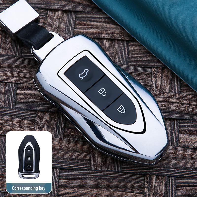 Zotye T-Series Key Case: Compatible with T600, T500, T700, T300, Dama X5, SR7 - Metal Car Key Buckle