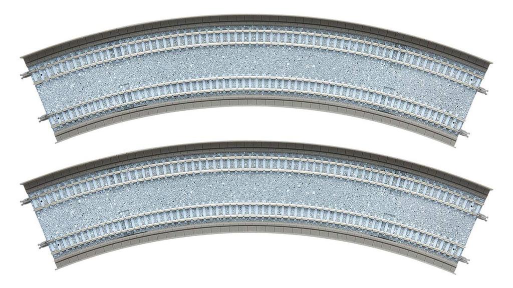 TOMIX N Gauge Double-Track Curved Rail DC465 & 428-45 F Set of 2 (1883) Model Railroad Supplies