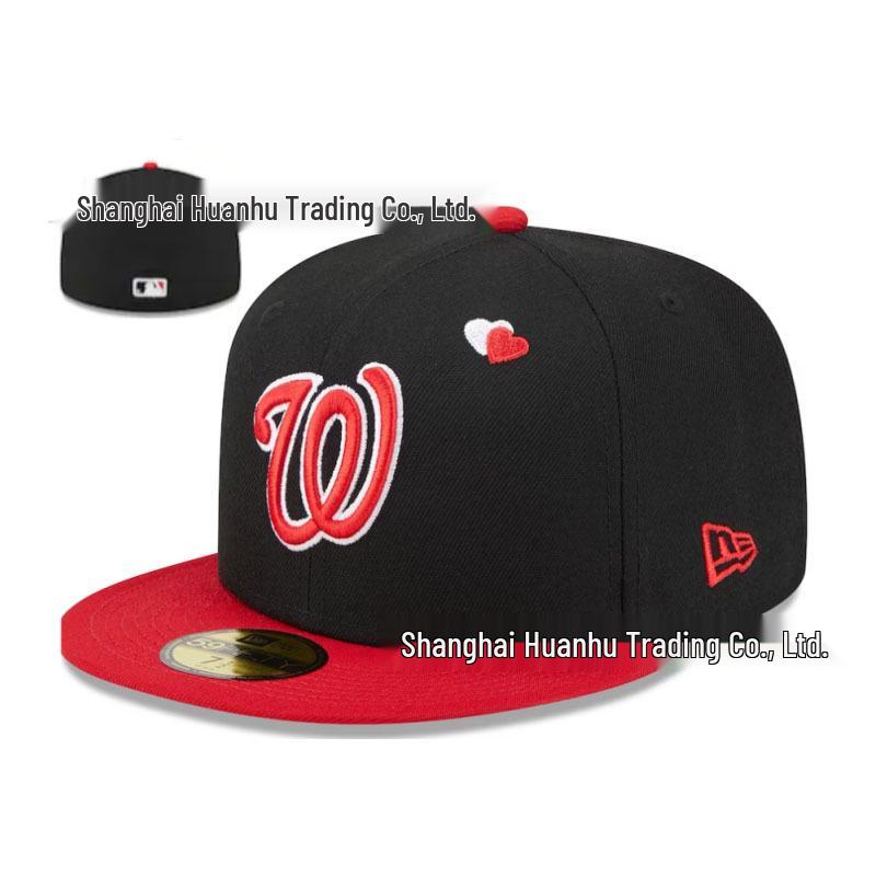 Бейсболка с прямым козырьком Washington Nationals MLB с вышивкой Size 7 3/8 - 59cm