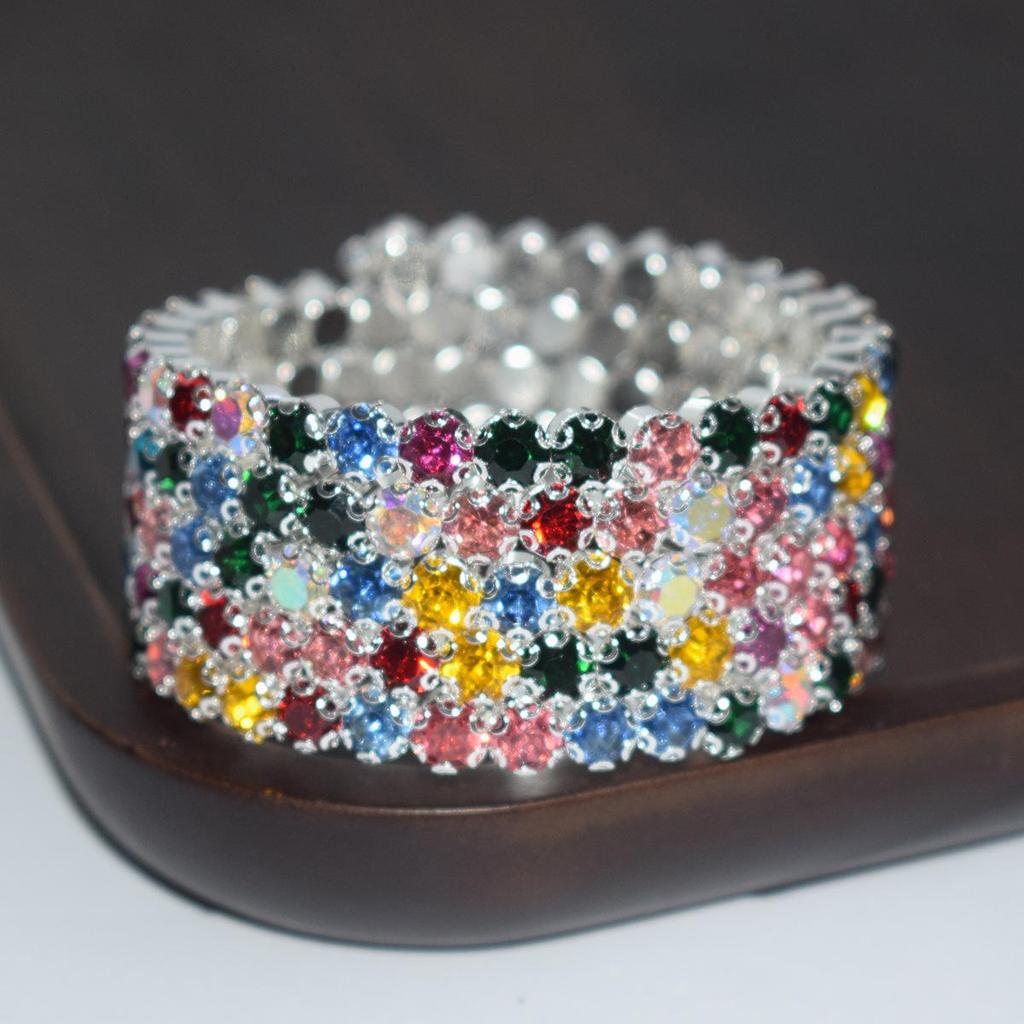New Bridal AB Rhinestone Arm Bracelet Stage Performance Crystal Jewelry