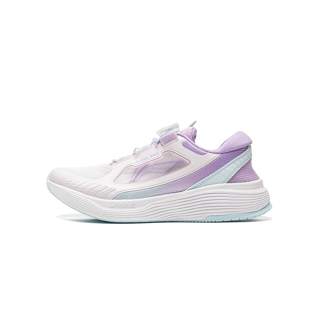 Li Ning Kids Sports Lifestyle Series Comfortable Versatile Non-Slip Wear-Resistant Breathable Low-Top Casual Shoes Men sneaker Pink White YKCV048-2
