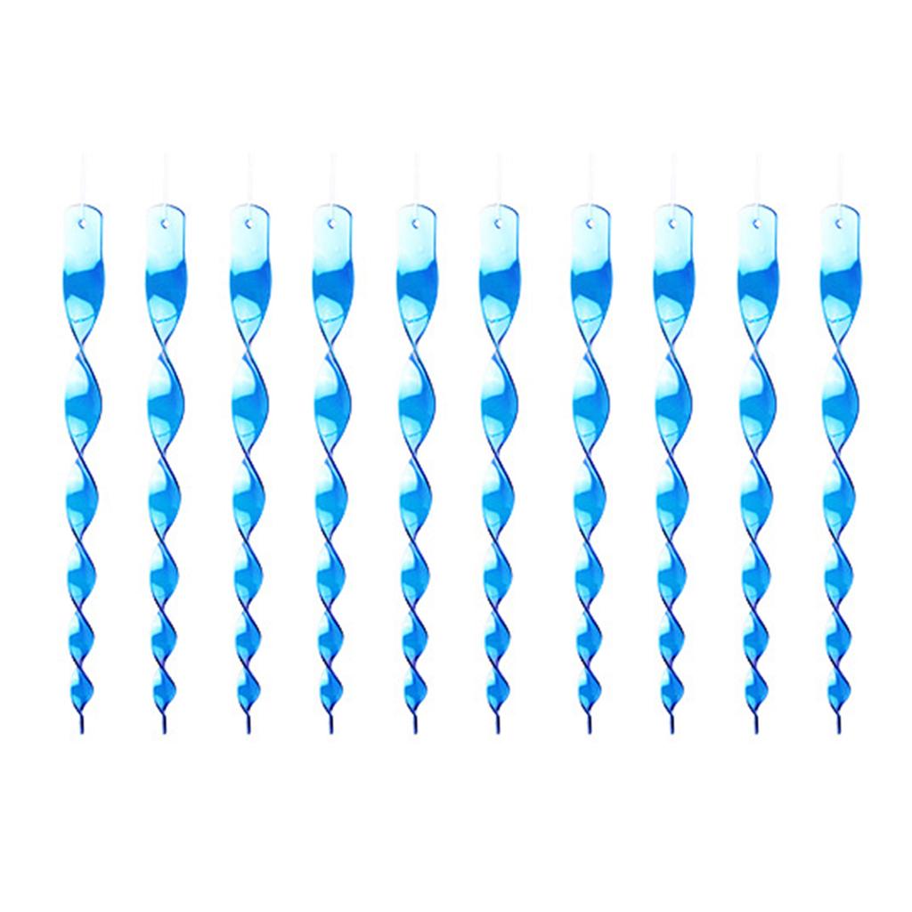 10Pack Rotating Bird Deterrents Spirals Reflective Wind Chime Garden Decors Visual Scare Tool for Patios Backyard Use