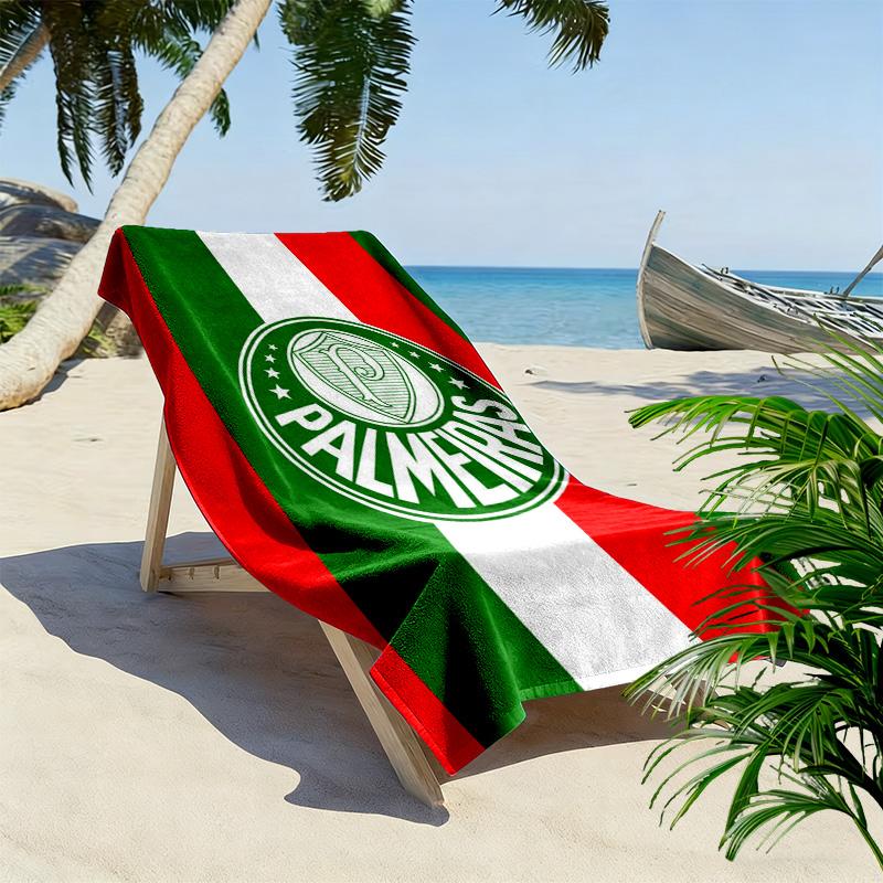 Palmeiras Print Strandtuch, Großes Weiches Schnelltrocknendes Handtuch für Strand Camping Schwimmen