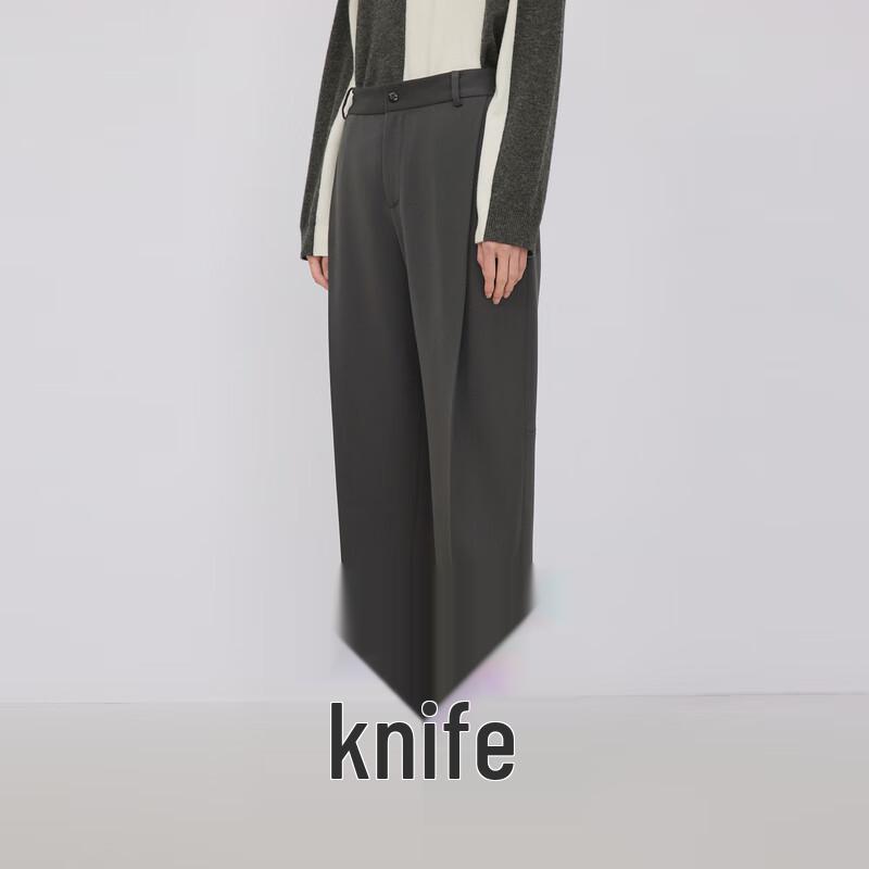 

LESS Зимние зауженные укороченные брюки из мериносовой шерсти 2023 S