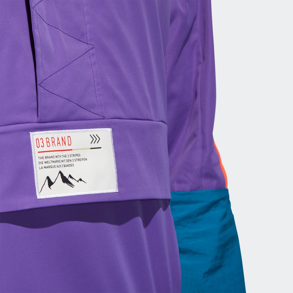 Adidas Neo Half-Zip Windbreaker Hooded Sports Jacket Men Outerwear Purple GM2280