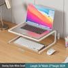 White Stackable Laptop Riser with Wireless Charging